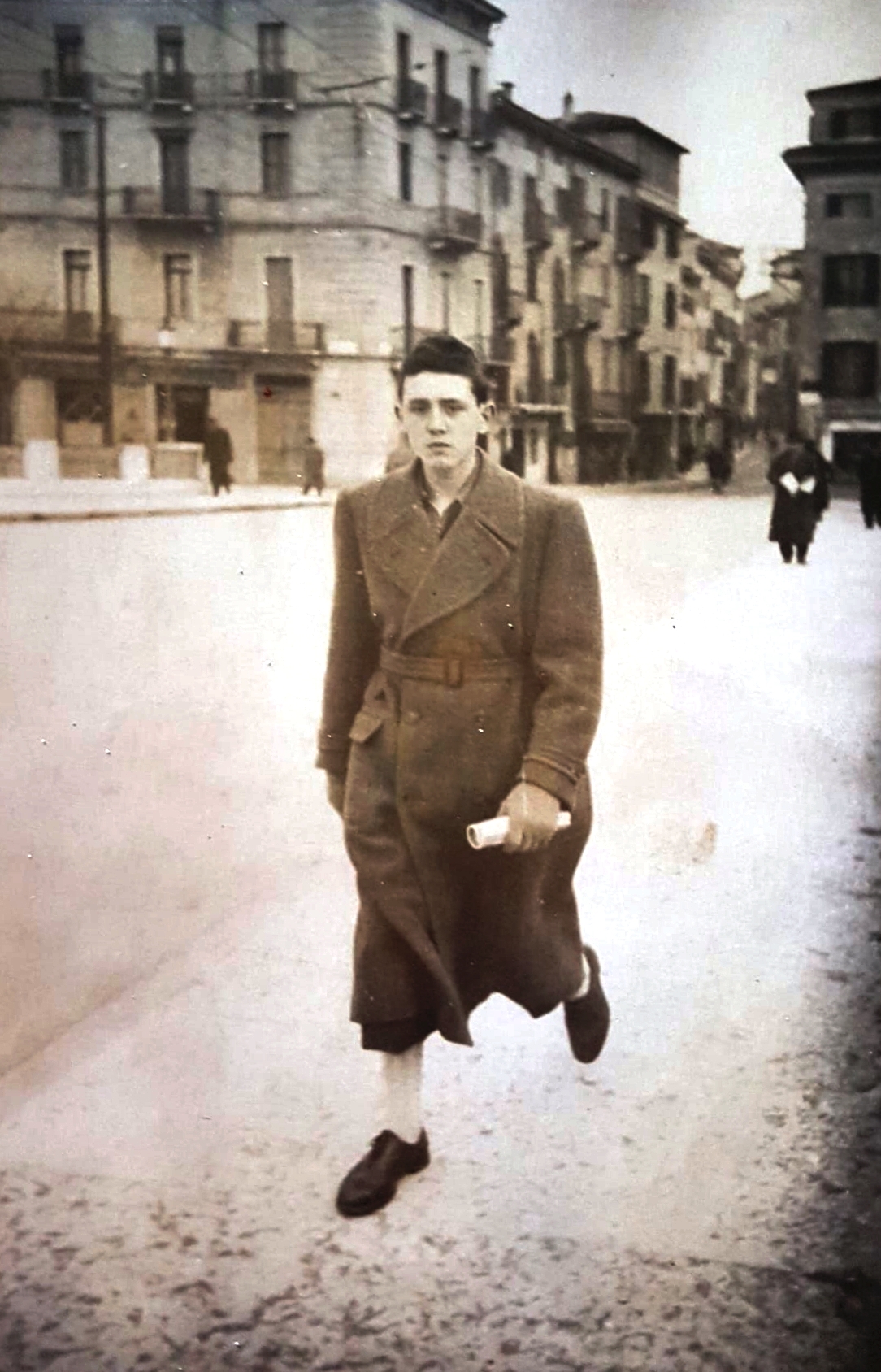 Dario sul Ponte Navi nei primi anni '40