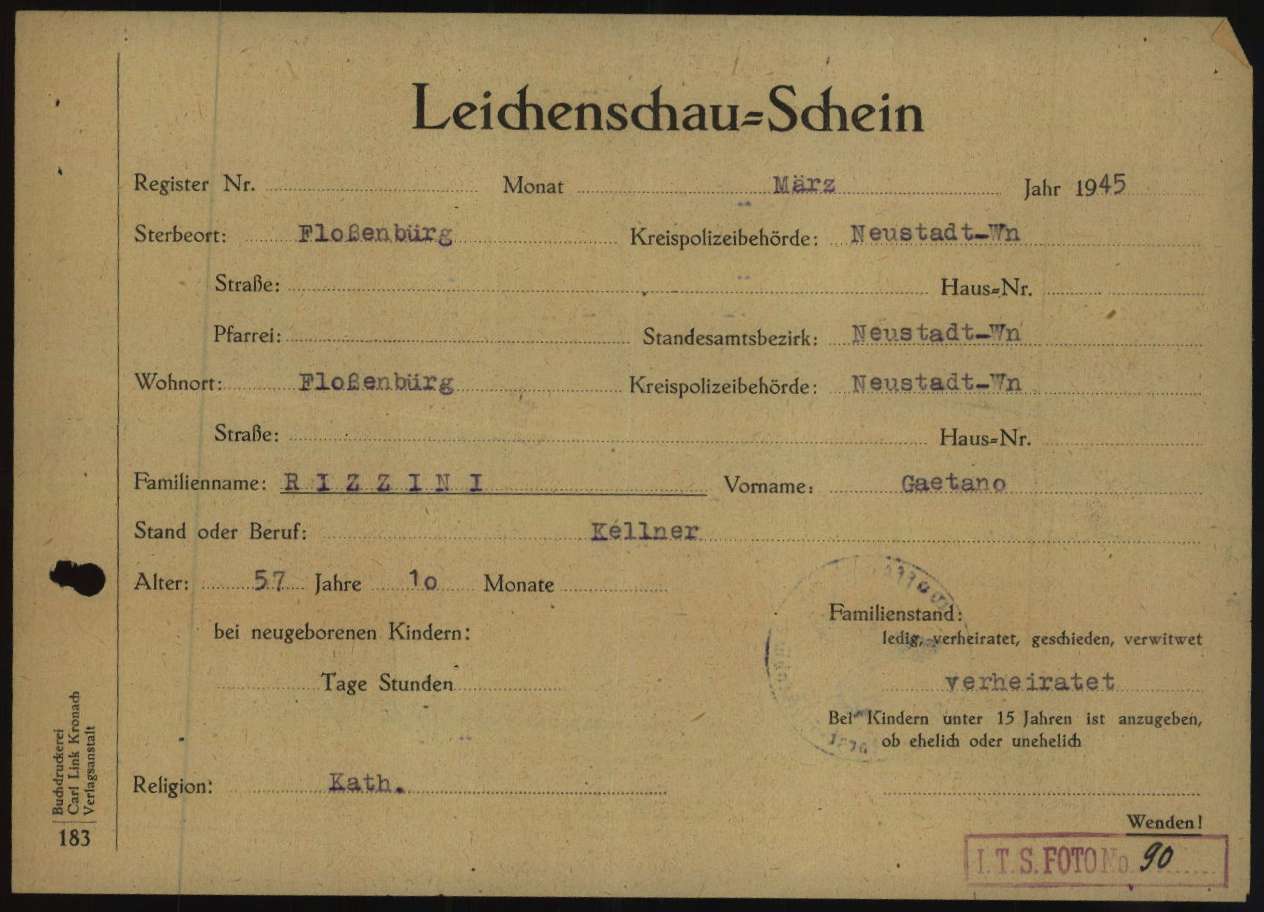 certif. morte fronte